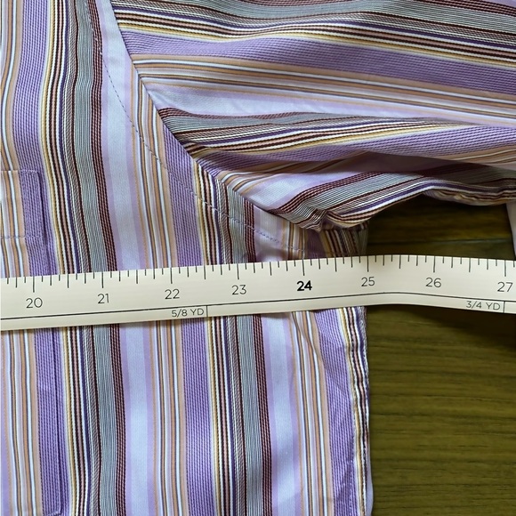 Bugatchi Uomo Multicolor Striped Button Down Shirt large - Picture 10 of 11